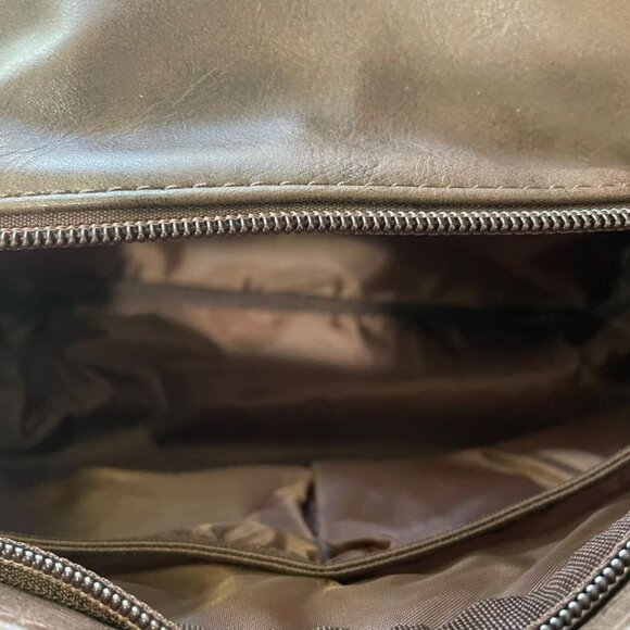 Elviros PU Leather Travel Toiletry Bag Multi-Compartment Zipper Closure Grooming - Picture 5 of 10